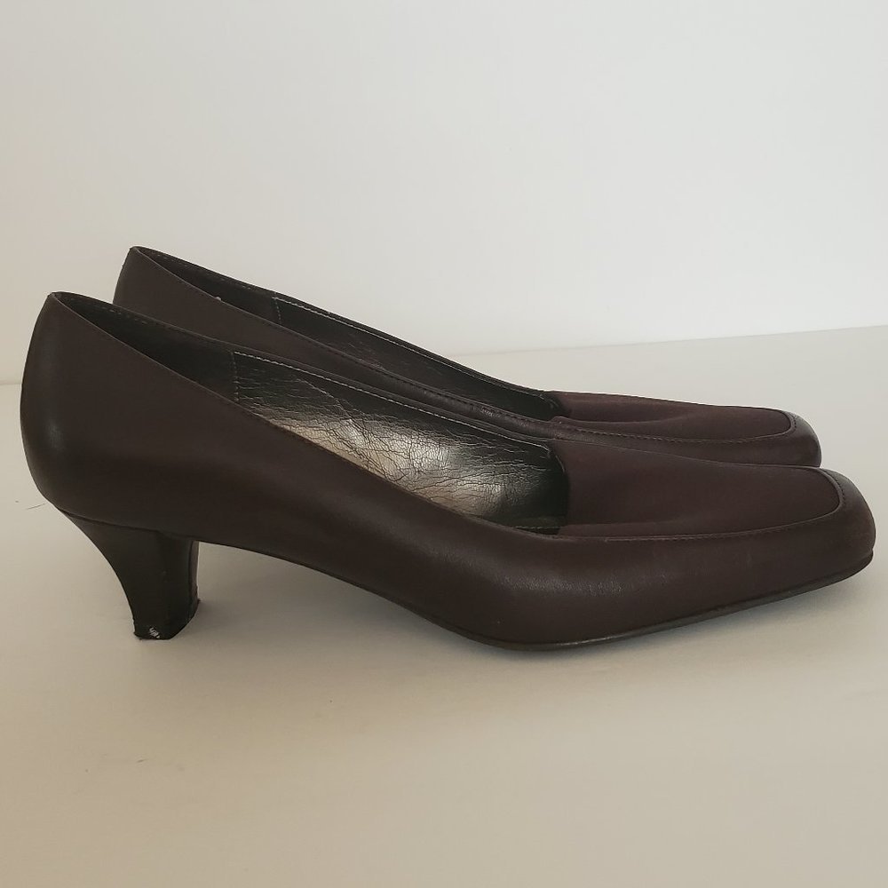 Naturalizer Janet Brown leather/fabric Size 7 1/2